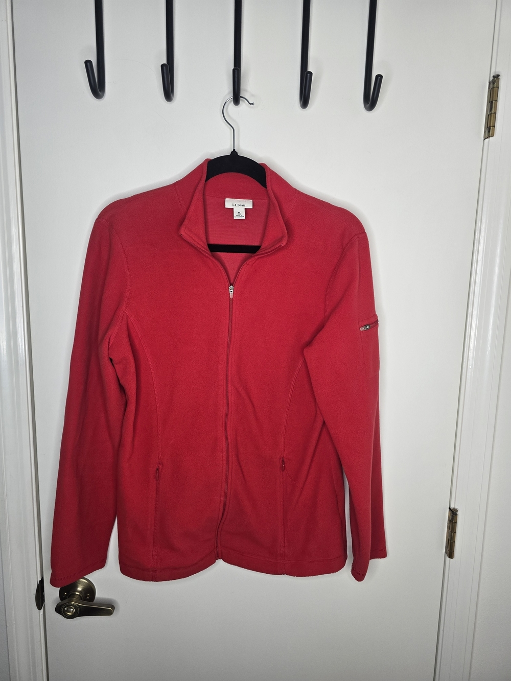 L.L. Bean Women’s Red Full-Zip Fleece Jacket